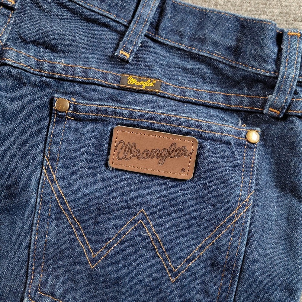 Wrangler Jeans Mens 36x30 Blue 47MWZ Regular Fit Cowboy Cut Straight Leg Denim